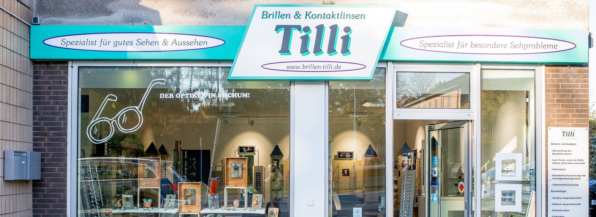 Bild aus dem Laden des Optikers