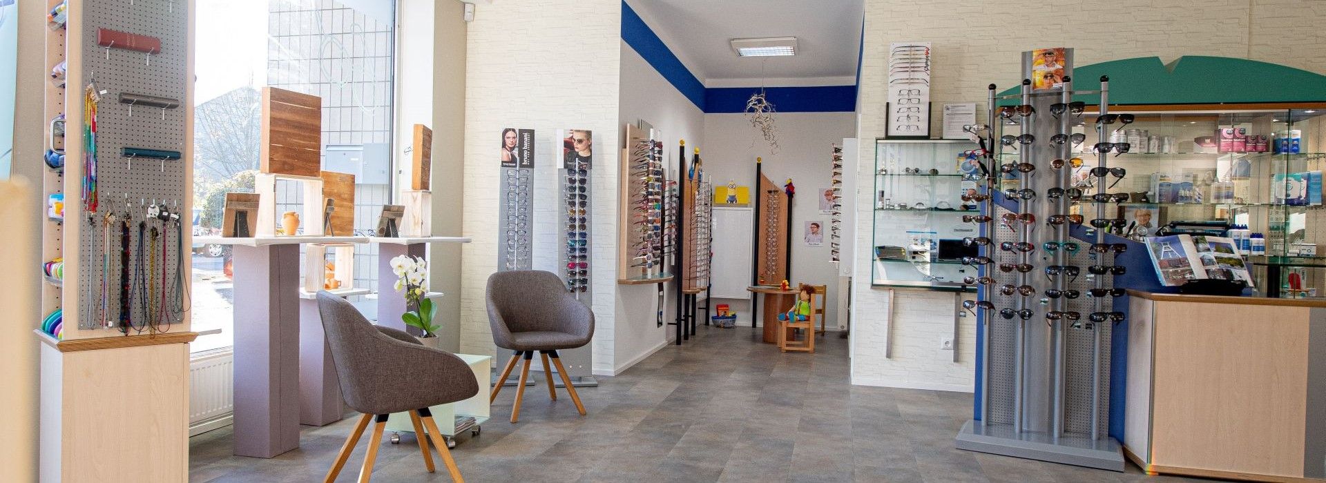 Bild aus dem Laden des Optikers